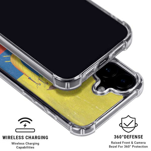 Ecuador Flag Distressed iPhone 16 MagSafe Case